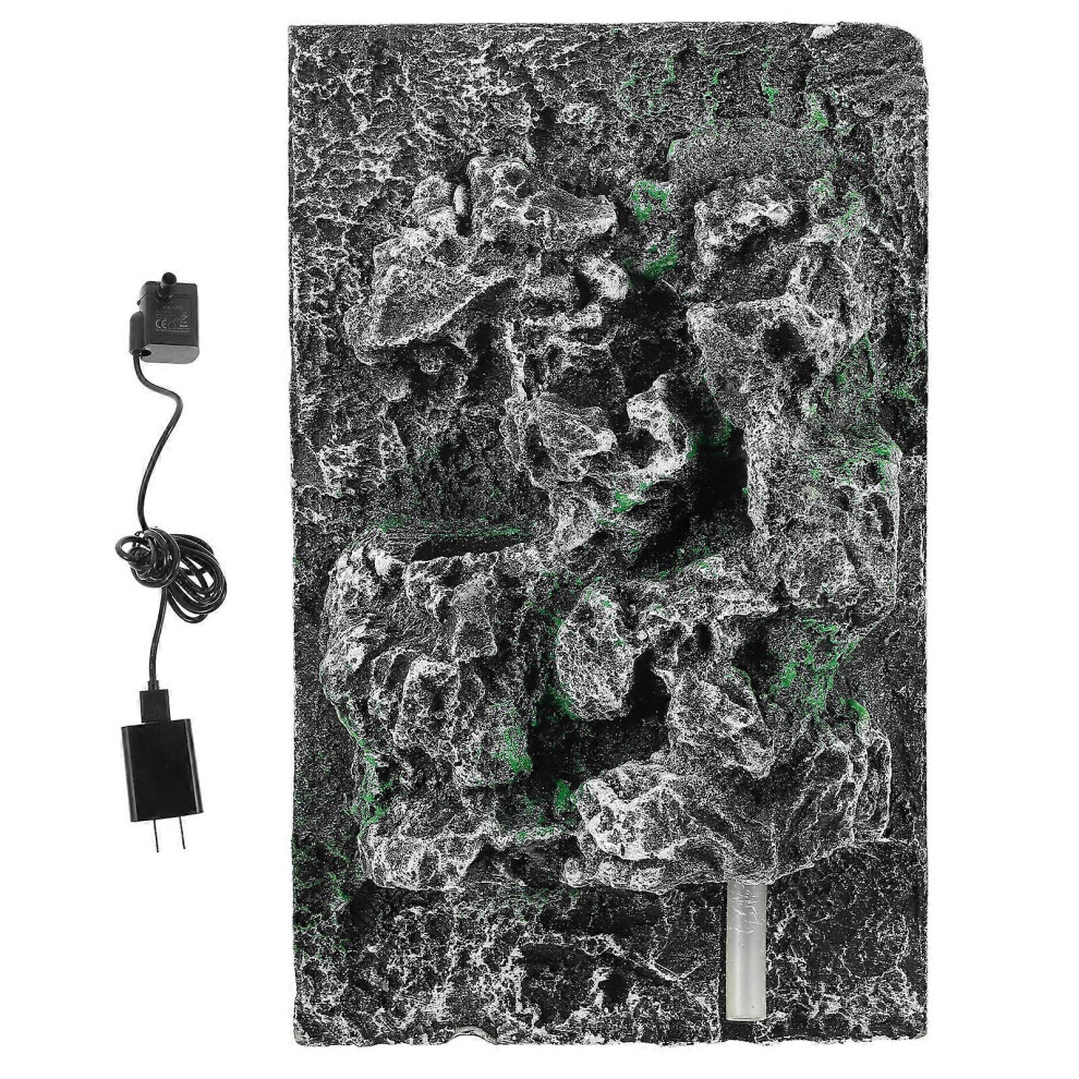 Kricely (As Show, One Size) Reptile Tank Background Tank Rock Board Reptile Tank Decorative Terrarium Backdrop Deocr