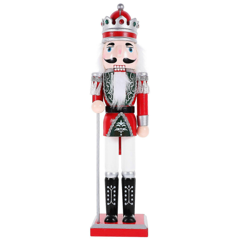 Kricely (As Show, One Size) Christmas Traditional Nutcracker Figure Desktop Nutcracker Statue Christmas Party Nutcracker