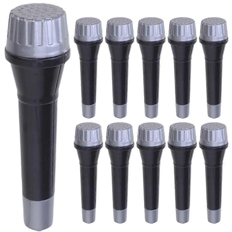 Kricely (As Show, One Size) 16Pcs Fake Microphone Model Prop Pretend Microphone Prop Stage Costume Prop For Party
