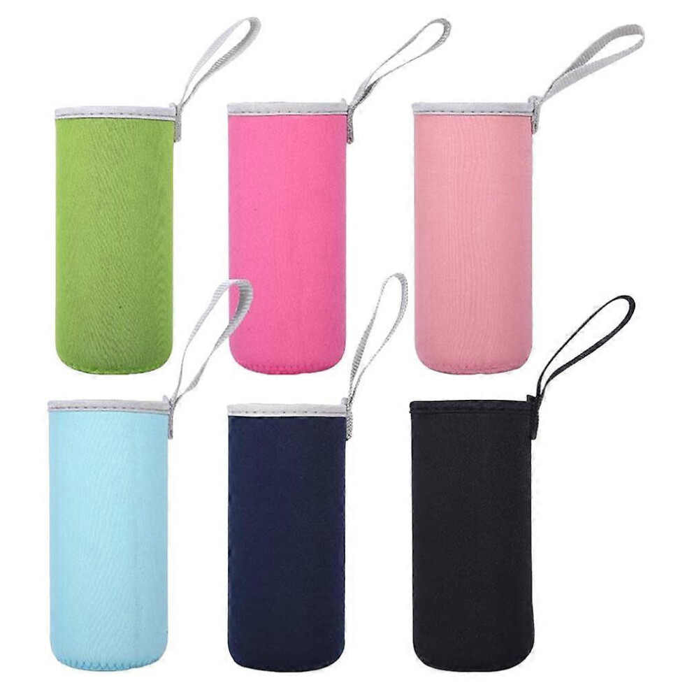 Kricely (As Show, One Size) 6Pcs Anti-Scald Cup Sleeve Cloth Water Bottle Sleeve Insulating Bottle Body Covers