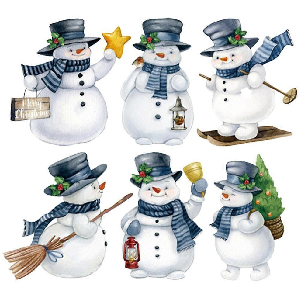 Kricely (As Show, One Size) 1 Set Of Xmas Magnet Snowman Magnet Refrigerator Magnet Holiday Themed Magnets Fridge Magnet