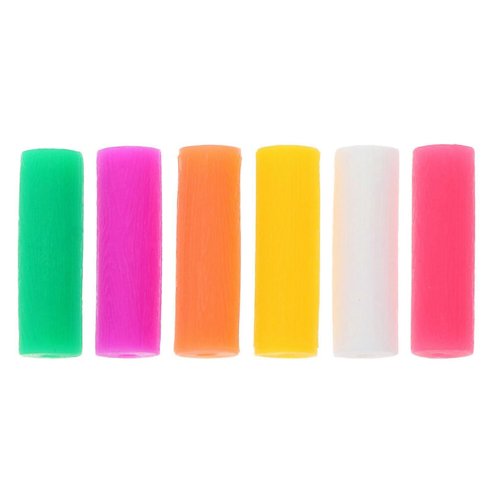 Kricely (As Show, One Size) 6Pcs Jaw Exerciser Orthodontics Chewing Device Silicone Teether Stick Trainer