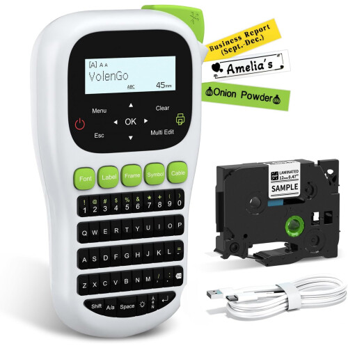 Label Maker, Portable Label Maker Machine with Tape