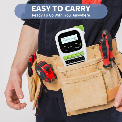 Label Maker, Portable Label Maker Machine with Tape 2