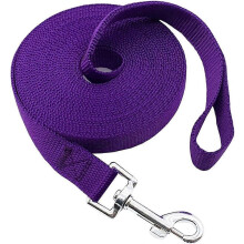 (1x 20ftRainbow, One size) Nylon Training Dog Leash for Small Medium Large Dogs, 15ft 20ft 30ft 50ft Long Leash Dog/Puppy Lead for Obedience Recall Training, Camping15ftRainbow