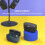 Genki Waveform Blue/Gold Wireless Earbuds Headphones 5
