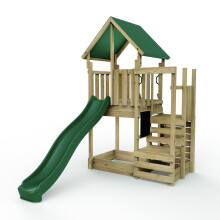 (M11 Stepup) Rebo Modular Wooden Climbing Frame Adventure Playset - M11
