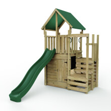 (M11 Stepup Plus Den) Rebo Modular Wooden Climbing Frame Adventure Playset - M11