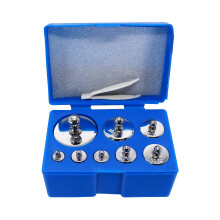 HFS(R) Calibration Weight Set 1000g with Case and Tweezers for Digital Scale  Gram Scale-M2 Class 8pcs 10g 20g 20g 50g 100g 100g 200g 500g