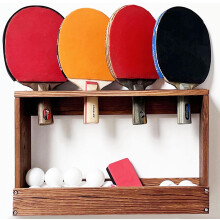 Rustik Ping Pong Paddle Hållare Rack med Förborrade Fästen