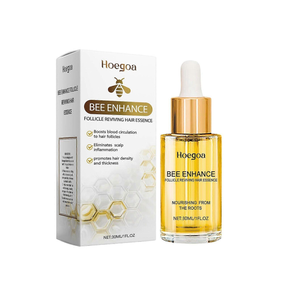 Bee Venom Hair Serum For Hair Growth Bee Enhance Follicle Reviving Hair Essence Deeply Nourishes and Moisturizes Hair