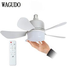 (15.4inch/40cm) 1pc Dimmable LED Ceiling Fan with Remote Control - 3-Speed, E27/E26 Base, White Modern Design