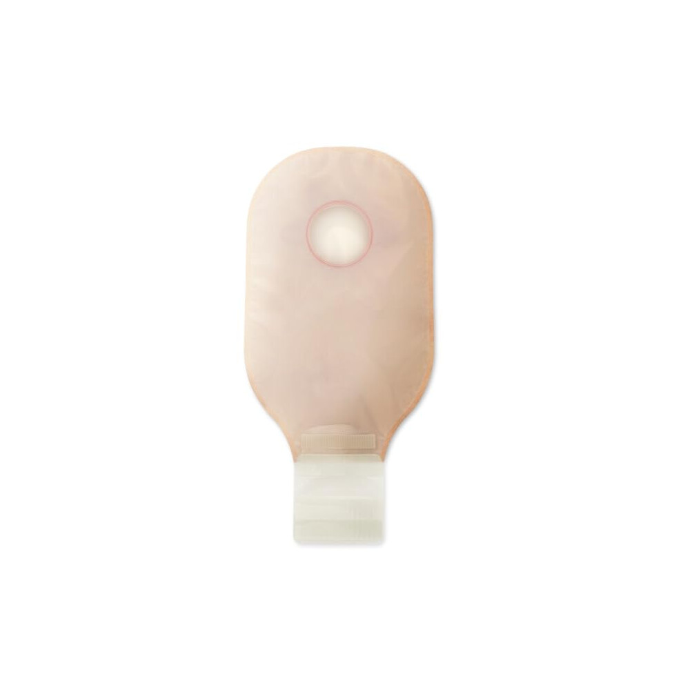 Hollister 18133 New Image 2-Piece 12  Drainable Ostomy Pouch  Red Color Code Match  10 Pack  Transparent - 2-1/4  Flange Size  Lock n Roll M