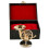 Dselvgvu Miniatura di Corno Francese in Rame con Supporto e Custodia 4