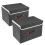 TYEERS Foldable Storage Boxes with Lids 2 Pack Fabric Storage Bins wit 1