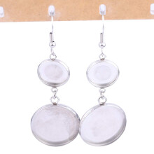 Reidgaller 20pcs o?el inoxidabil 12mm 20mm rotund cabochon set de cercei pentru tava goale