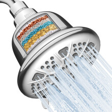 Cabeça de Ducha Filtrada MakeFit - Ducha de Alta Pressão com Filtro para Água Dura - 7 Configurações