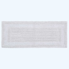 (White, 40 x 100 cm) Homescapes Luxury Reversible Cotton Bath Mat