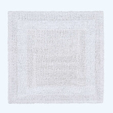 (White, 50 x 50 cm) Homescapes Luxury Reversible Cotton Bath Mat