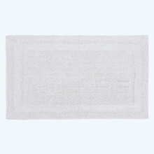 (White, 50 x 80 cm) Homescapes Luxury Reversible Cotton Bath Mat