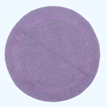 (Lilac, 80cm) Homescapes Luxury Reversible Cotton Bath Mat