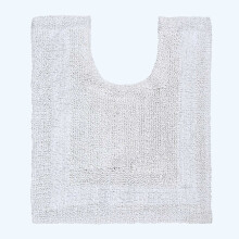 (White, 50 x 55 cm) Homescapes Luxury Reversible Cotton Bath Mat