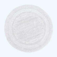 (White, 80cm) Homescapes Luxury Reversible Cotton Bath Mat