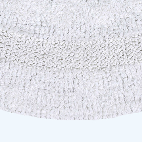 Homescapes (White, 80cm) Homescapes Luxury Reversible Cotton Bath Mat 1