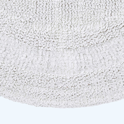 Homescapes (White, 80cm) Homescapes Luxury Reversible Cotton Bath Mat 2