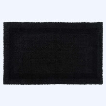 (Black, 70 x 120 cm) Homescapes Luxury Reversible Cotton Bath Mat
