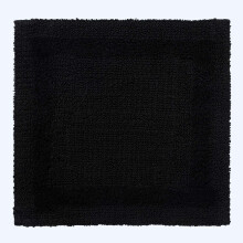 (Black, 50 x 50 cm) Homescapes Luxury Reversible Cotton Bath Mat
