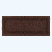 (Chocolate, 40 x 100 cm) Homescapes Luxury Reversible Cotton Bath Mat