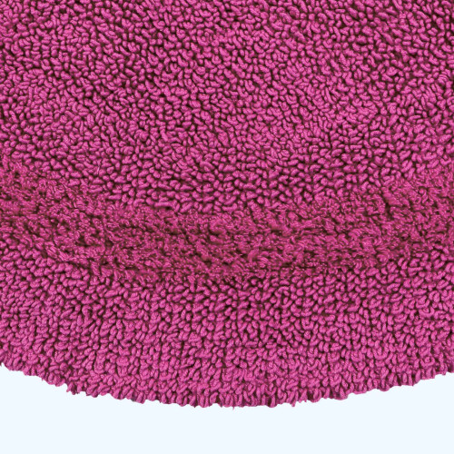 Homescapes (Raspberry, 80cm) Homescapes Luxury Reversible Cotton Bath Mat 1