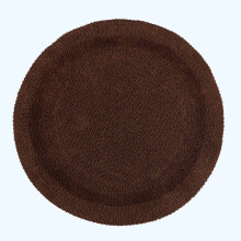 (Chocolate, 80cm) Homescapes Luxury Reversible Cotton Bath Mat