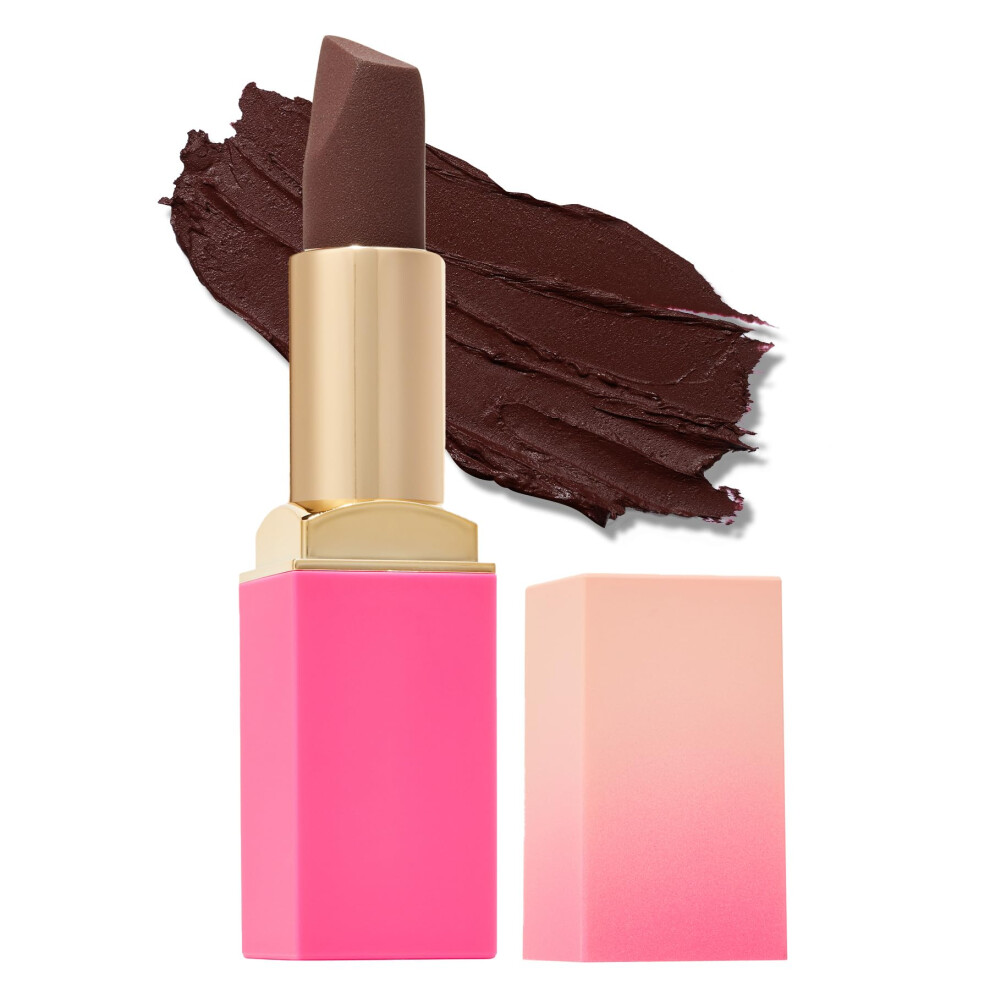 Juvia's Place The Nude Velvety Matte Lipstick Cocoa - Nude Matte Lipstick Long-Lasting Matte Lipstick Rich-Color Lip Makeup Creamy Lipsti Cream,Brown