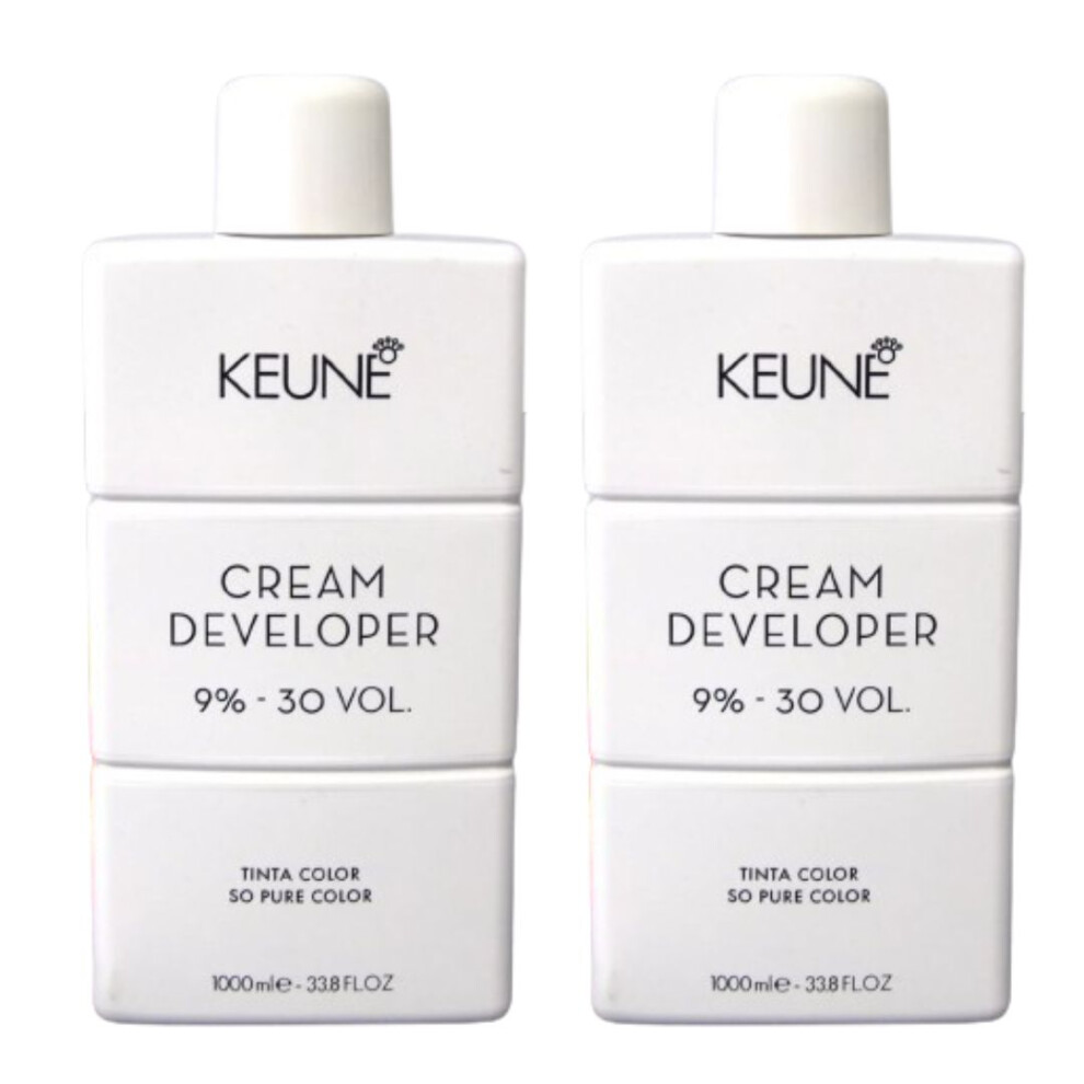 Keune Not,Specified Tinta Cream Developer 9% 30 Volume - 1000Ml Pack Of 2 | Professional Hair Peroxide For Hair Coloring