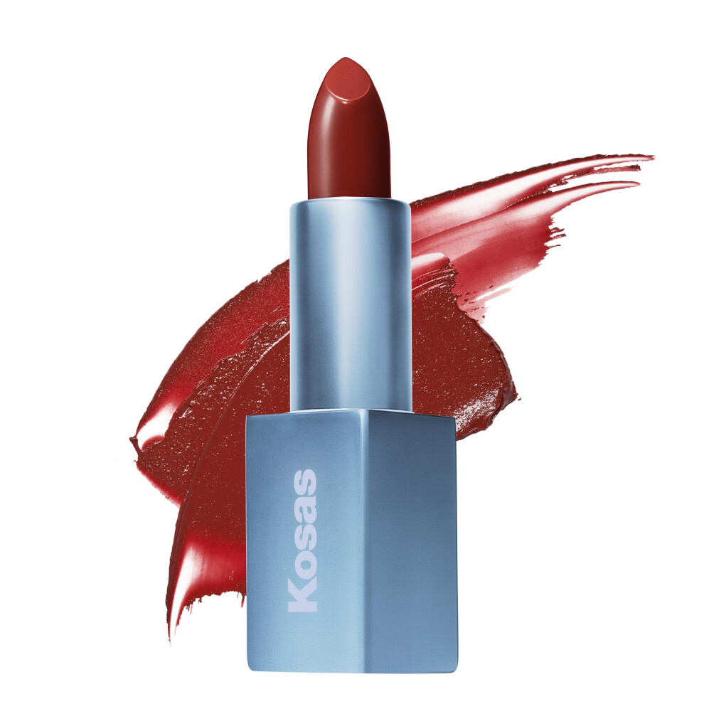 Kosas Weightless Lip Color Nourishing Satin Lipstick - High Impact Lip Color With Clean Formula - Comfy Feel & Soft Finish - Deep Talks