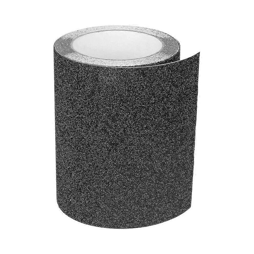 (As Show, One Size) Adhesive Anti-Slip Tape For Stairs, Friction, Abrasive For Safety, Stepladder, Indoor, Outdoor, High Traction, 15Cm X 5M, Black 5061696797099