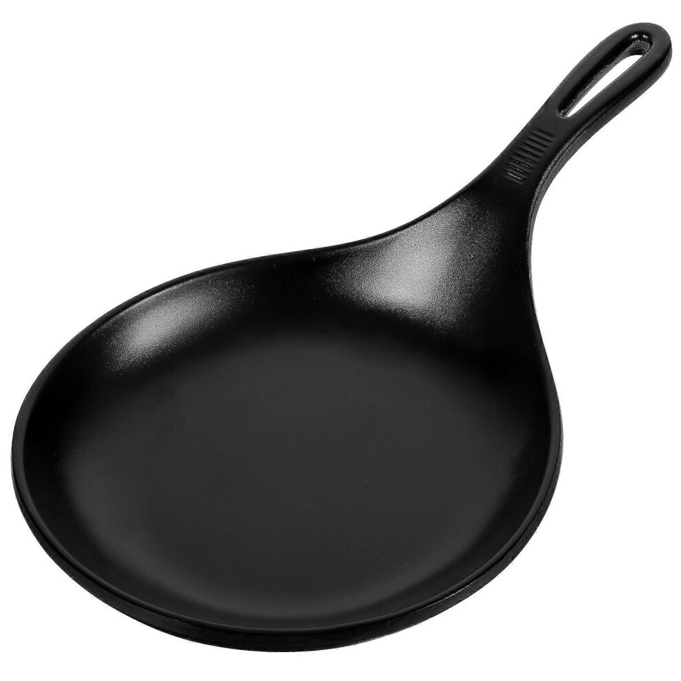 (Black, One size) Large Spoon Shape Food Plate With Handle Household Food Dish Food Serving Plate-image-OPC-PG9BXPY-NEW