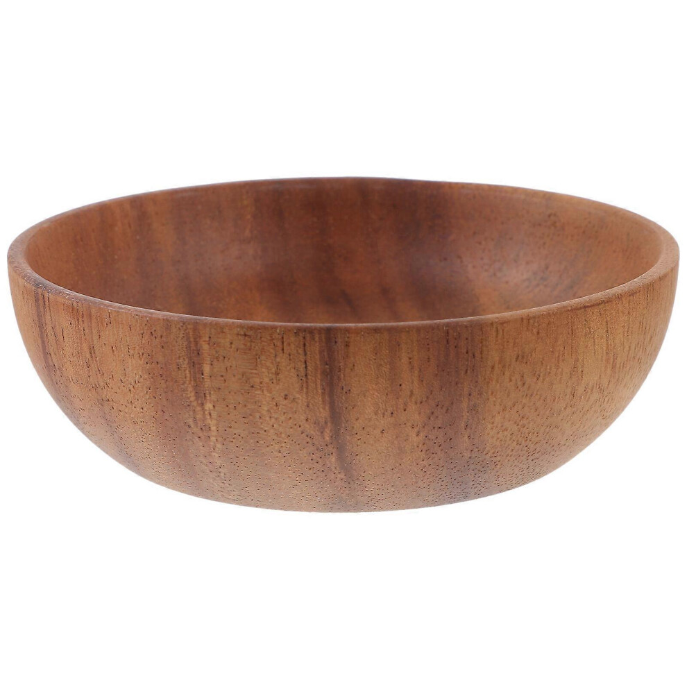 Kricely (As Show, One Size) Creative Condiments Dish Round Shaped Food Serving Plate Wooden Sauce Dish