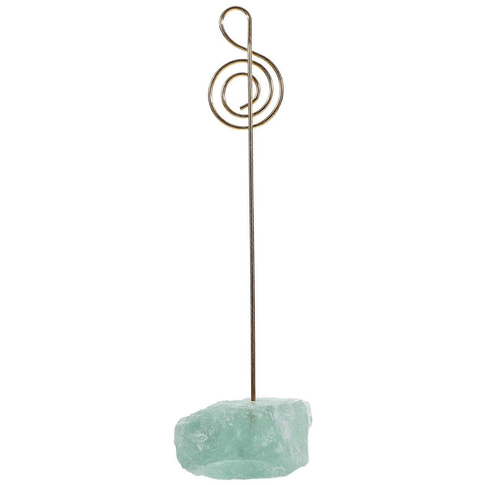 Kricely (As Show, One Size) Crystal Stone Place Card Holder Table Number Holder Small Size Table Card Holder