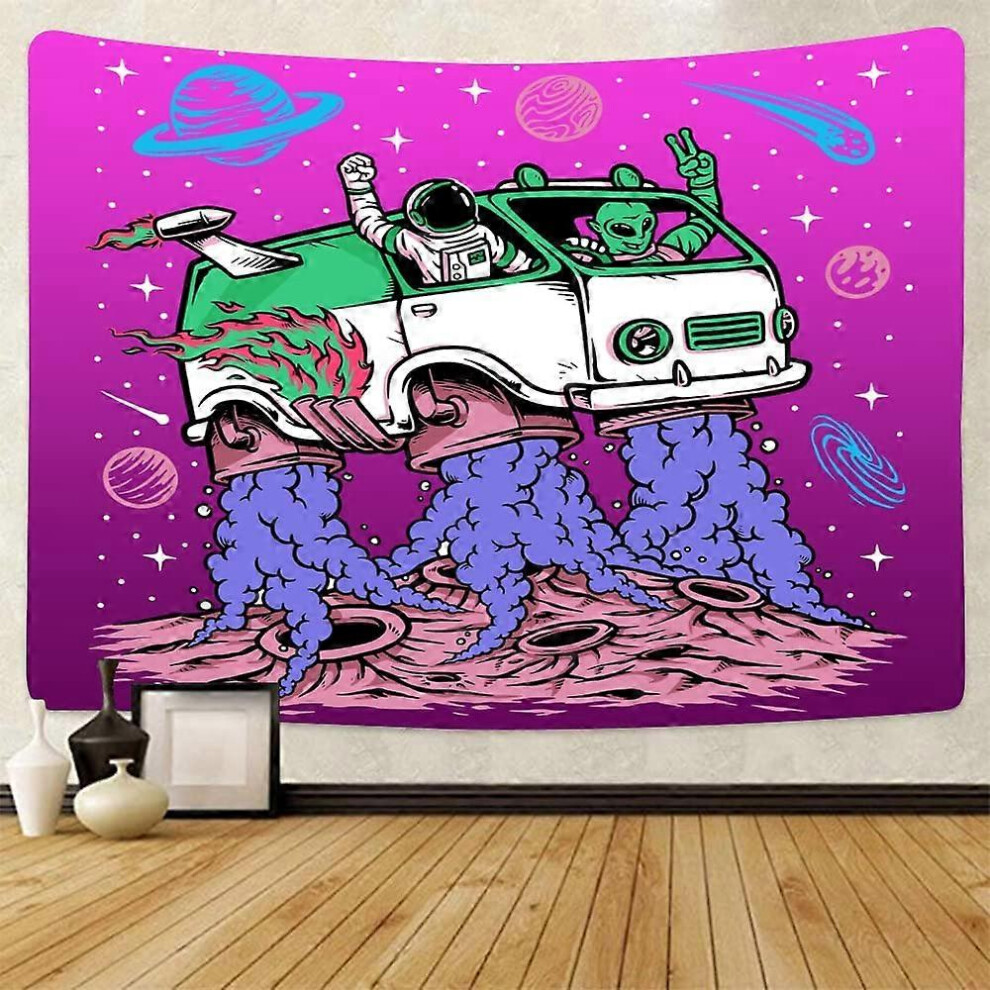 Konhill (As Show, One Size) Other Wall Decor 200X150cm Astronaut Alien Tapestry Hippie Tapestry Fantasy Space Tapestry Ufo Tapestry Trippy Wall Hanging Galaxy