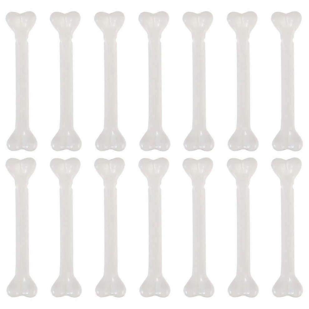 (As show, One size) 36Pcs Plastic Bones Halloween Props Festival Decorations for Decoration (White)
