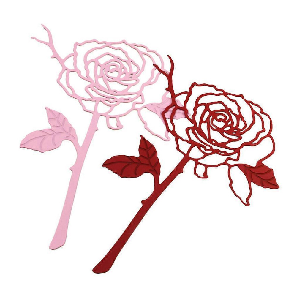 Kricely (As Show, One Size) 2Pcs Stainless Steel Bookmark Creative Rose Exquisite Vintage Book Accessories For Students School Office Stationery (Random Color