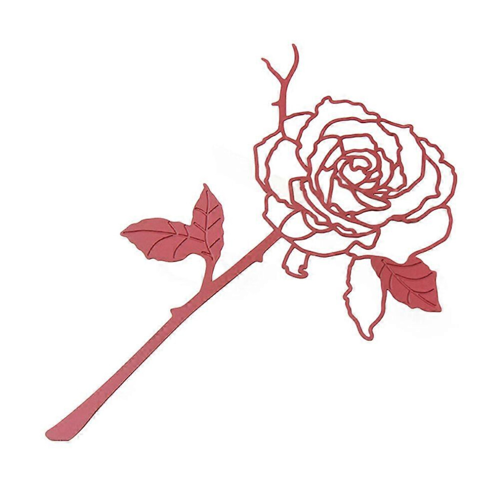 Kricely (As Show, One Size) Beautiful Rose Bookmark Creative Funny Metal Bookmark For Home School Office