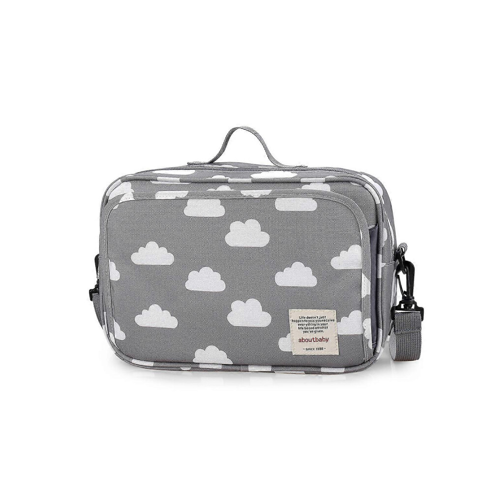 (As show, One size) LINJOU Baby Diaper Bag Stroller Bag - Diaper Caddy Tote Baby Stroller Bag for Diapers ( Cloud)