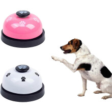 (As show, One size) LINJOU 2 Pcs Dog Bells Pet Training Bells Pet Doorbells for Door Potty Training