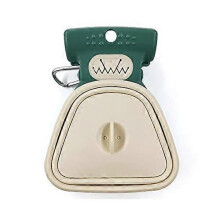 (As show, One size) LINJOU Foldable Portable Pet Pooper Scooper with Bag Dispenser and Bags, Poop Scoop Set,green