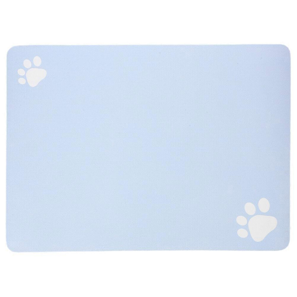 Kricely (As Shown, One Size) Dog Feeding Mat Absorbent Dog Mat For Food Water Bowl No Stains Quick Dry Water Bowl Mat