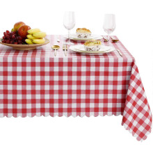 (As show, One size) Checkered PVC Tablecloth Rectangle for Christmas Party - 100% Waterproof Spillproof Stain Resistant Wipeable Vinyl Table Cloth for Outdoor Picnic Dini